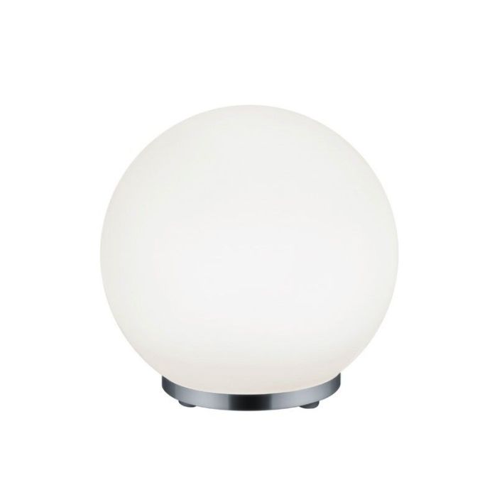 Krom bordslampa modern, Berkant, 5,5W, 3000K LED, met fjärrkontroll
