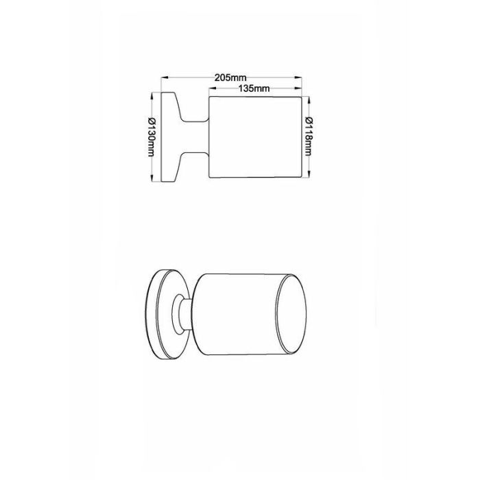 Vit bordslampa utomhus plast, Wiesje, 1,5W, 3000K LED, IP44, med brytare
