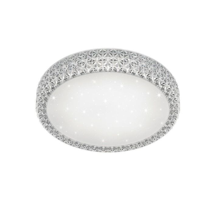 Vit plafond klassisk, Valentina, 27W, varm till kall vit justerbar LED, met fjärrkontroll