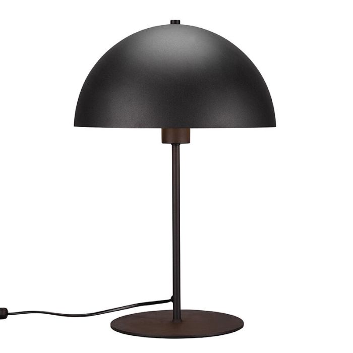 Svart bordslampa modern, Fransisca, med brytare
