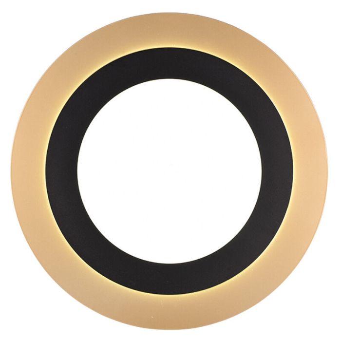 Svart plafond modern, Frans, 42W, varm till kall vit justerbar LED, met fjärrkontroll