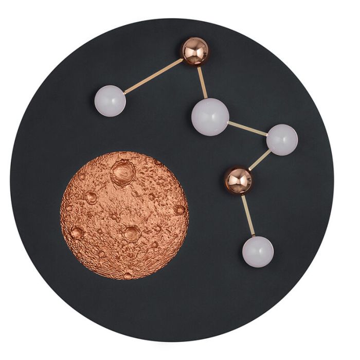 Svart plafond modern, Gilberto, 42W, varm till kall vit justerbar LED, 3 stegs dimmer