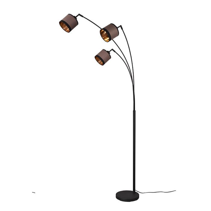 Taupe båglampa modern, Denley, med brytare