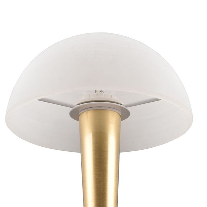 Mässing bordslampa modern, Delila, med beröringsdimmer