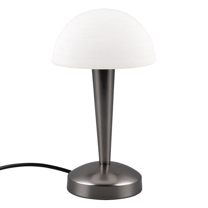 Svart bordslampa modern, Delila, med beröringsdimmer