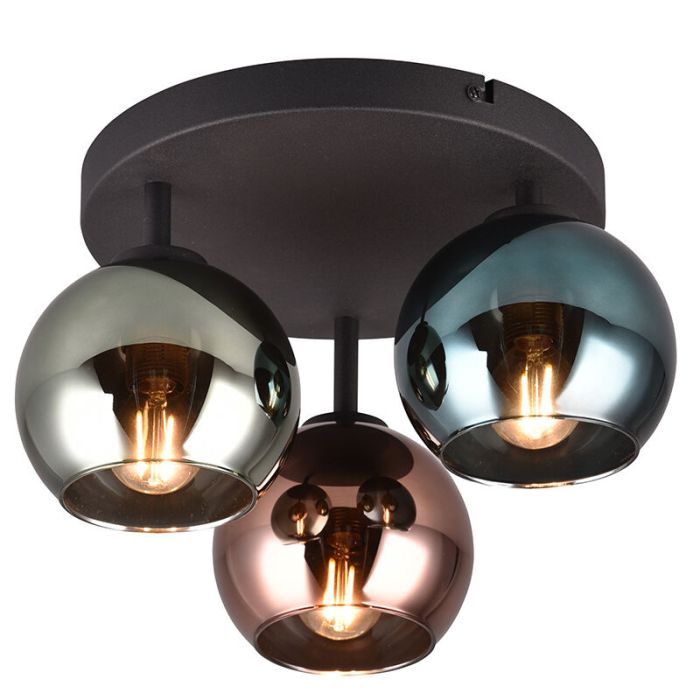 Flerfärgad taklampa design, Glenda