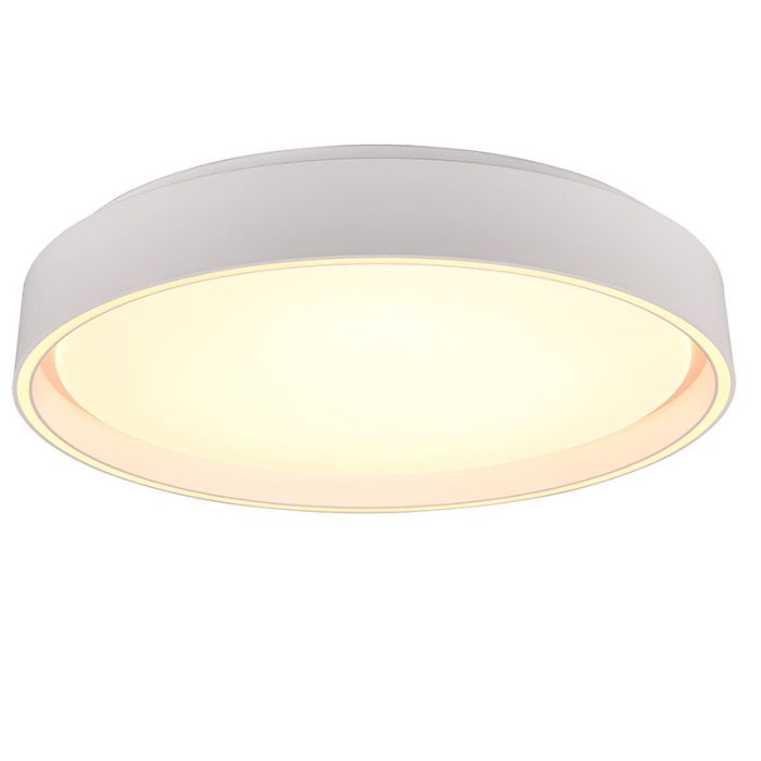 Vit plafond plast, Deon, 24W, varm till kall vit justerbar LED