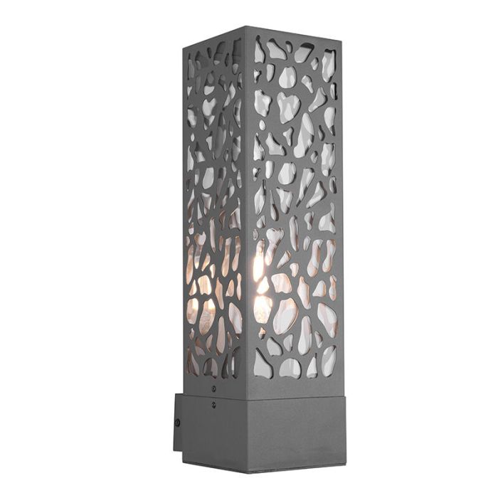 Antracit utelampa modern, Tobias, IP44