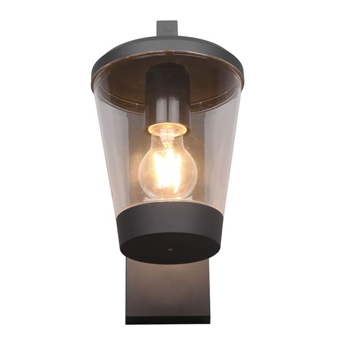 Antracit utelampa modern, Kerstin, IP44