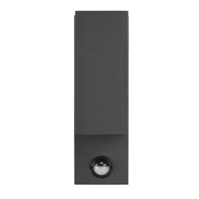Antracit utomhus vägglampa med rörelsesensor modern, Laurien, IP44