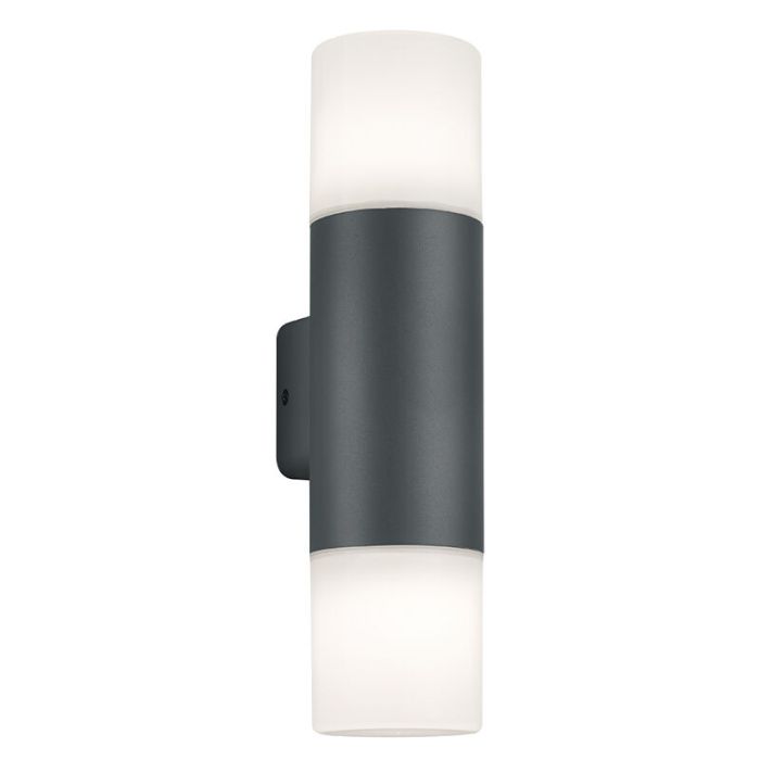 Antracit utelampa modern, Fjelso, IP44
