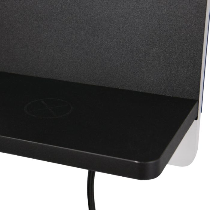 Svart vägglampa modern, Margje, 9W, 3000K LED, med brytare