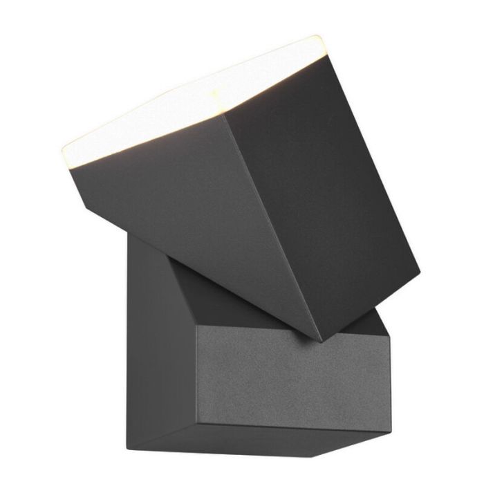 Antracit utelampa modern, Liron, 7W, 3000K LED, IP54
