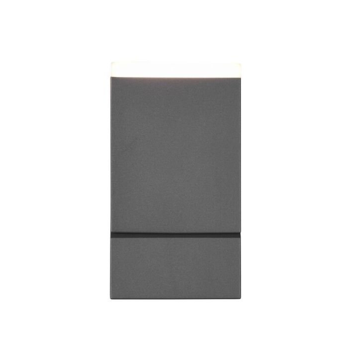 Antracit utelampa modern, Liron, 7W, 3000K LED, IP54