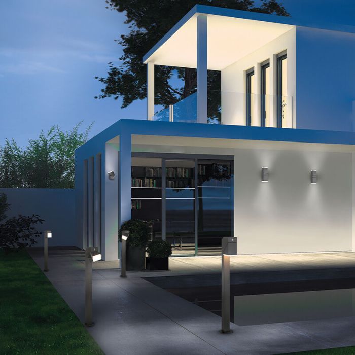 Antracit utelampa modern, Liron, 7W, 3000K LED, IP54