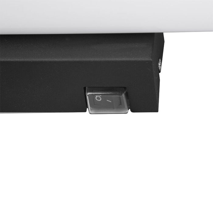 Svart badrumslampa vägg modern, Staby, 4,3W, 3000K LED, IP44