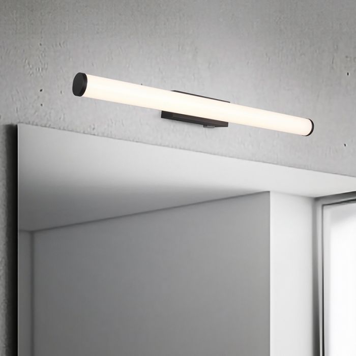 Svart badrumslampa vägg modern, Staby, 6,5W, 3000K LED, IP44