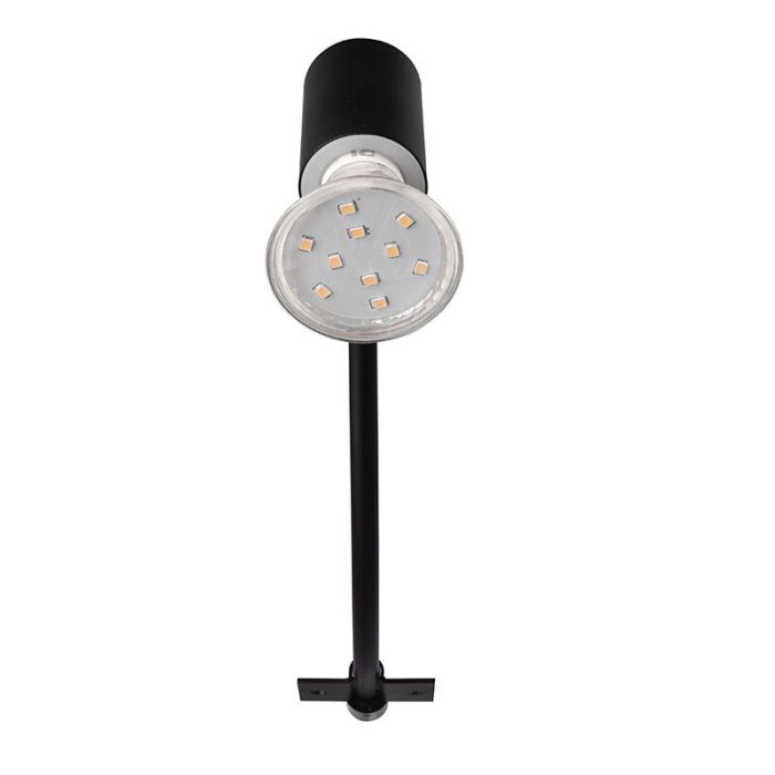 Svart badrumslampa vägg modern, Martika, IP44