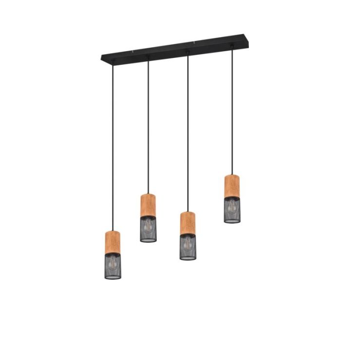 Svart pendellampa matbord vintage, Jessica