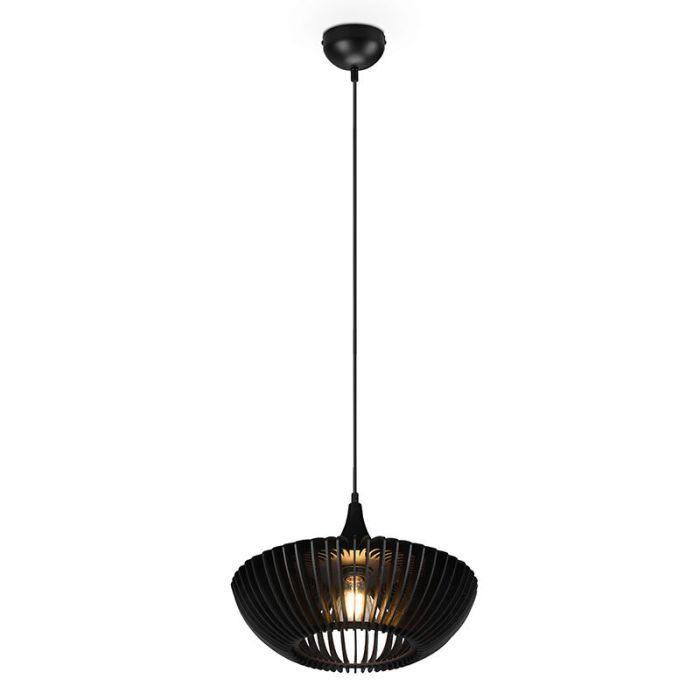 Trä fönsterlampa svart, Mirjan