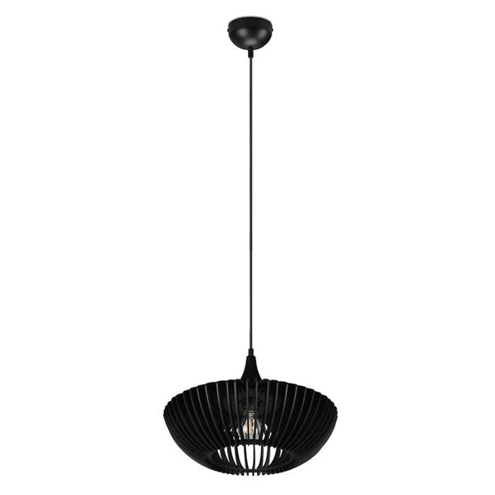 Trä fönsterlampa svart, Mirjan