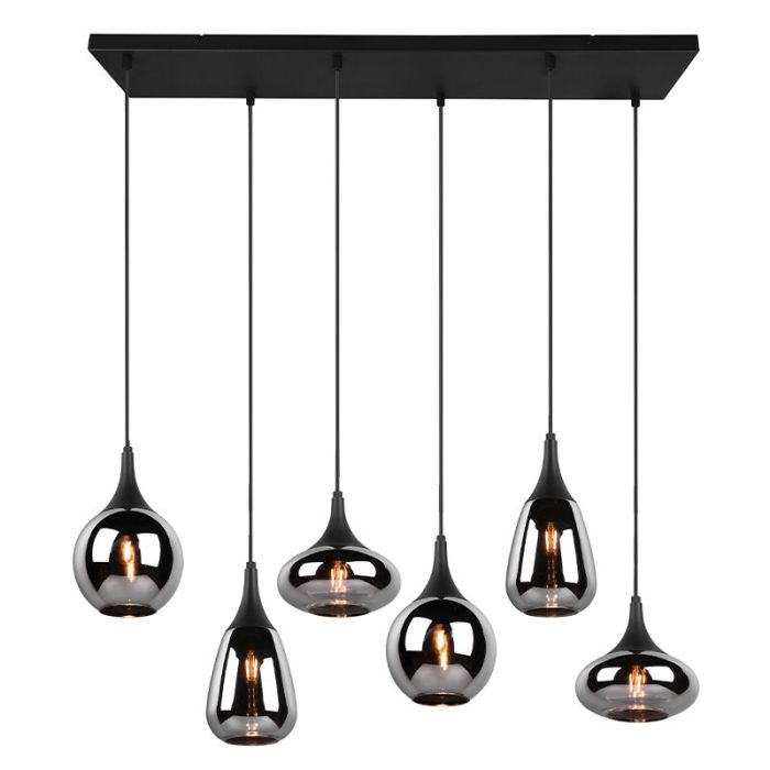 Svart fönsterlampa design, Sybren