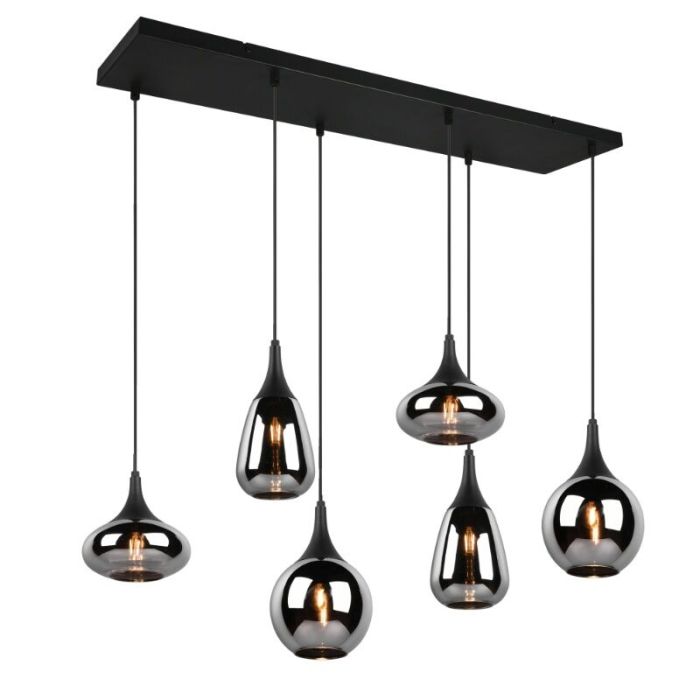 Svart fönsterlampa design, Sybren