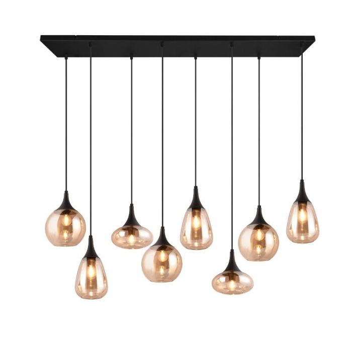 Bärnstensfärgad fönsterlampa design, Sybren