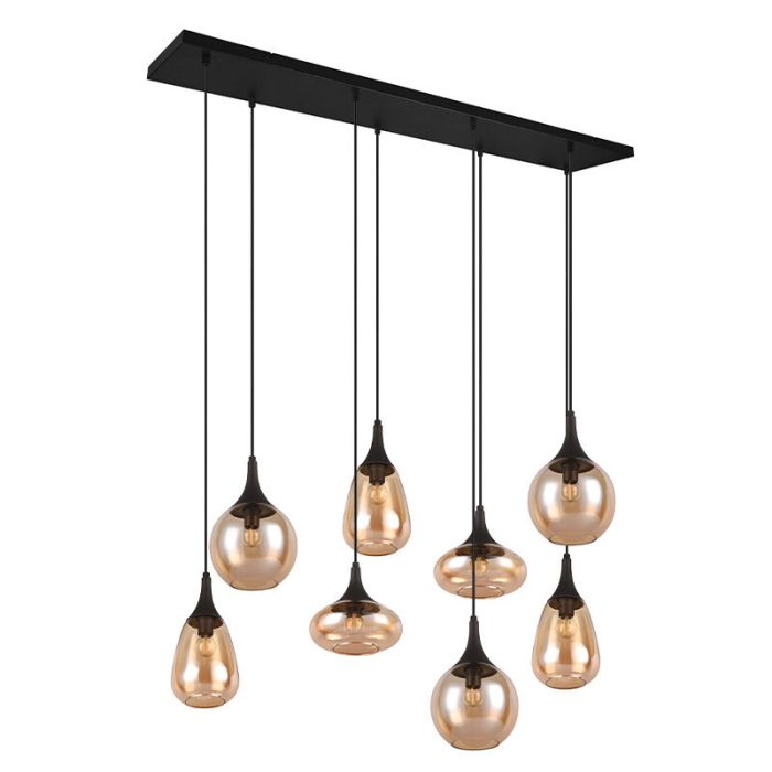 Bärnstensfärgad fönsterlampa design, Sybren
