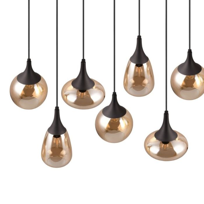 Bärnstensfärgad fönsterlampa design, Sybren