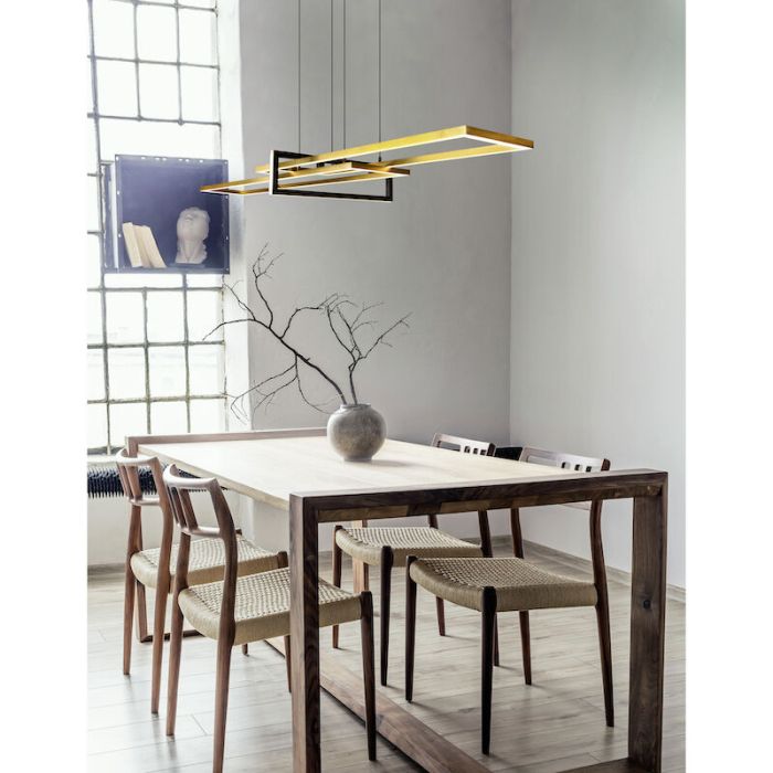 Mässing fönsterlampa modern, Hatun, 34W, 3000K LED