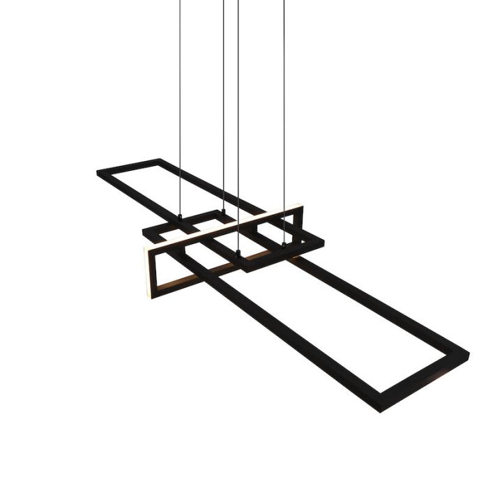 Svart fönsterlampa modern, Hatun, 34W, 3000K LED