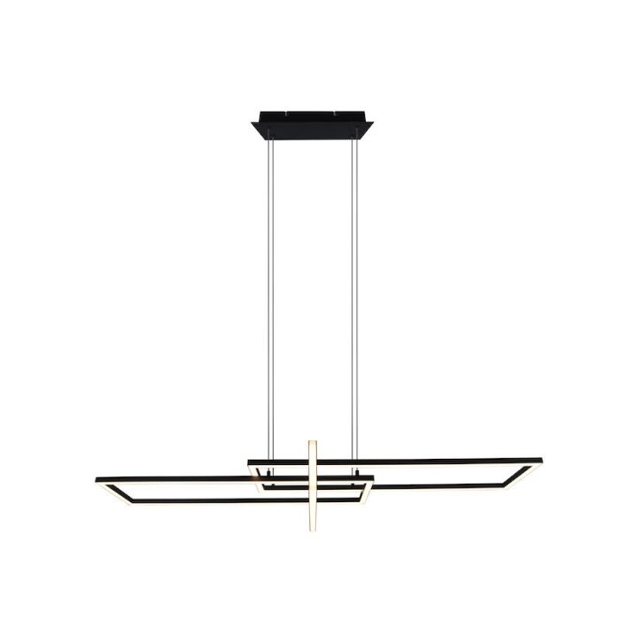 Svart fönsterlampa modern, Hatun, 34W, 3000K LED