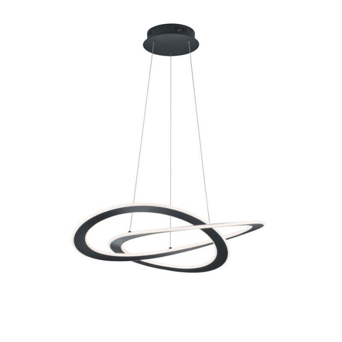 Antracit fönsterlampa modern, Jamilla, 52W, 3000K LED