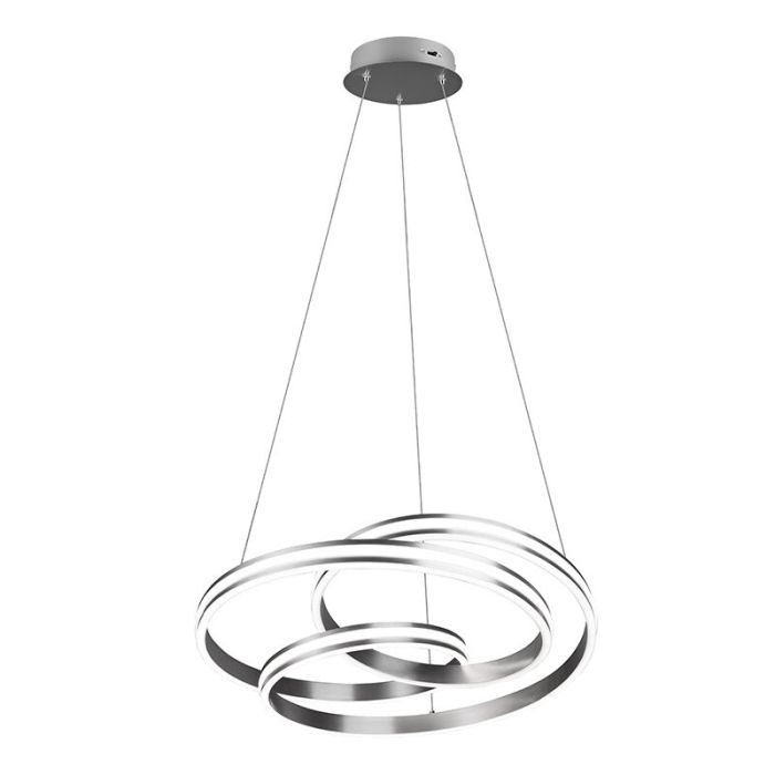 Nickel fönsterlampa modern, Elyse, 60W, justerbar ljusfärg LED