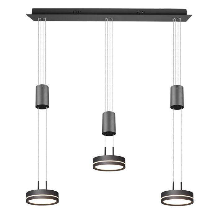 Antracit fönsterlampa modern, Marjon, 9W, 3000K LED