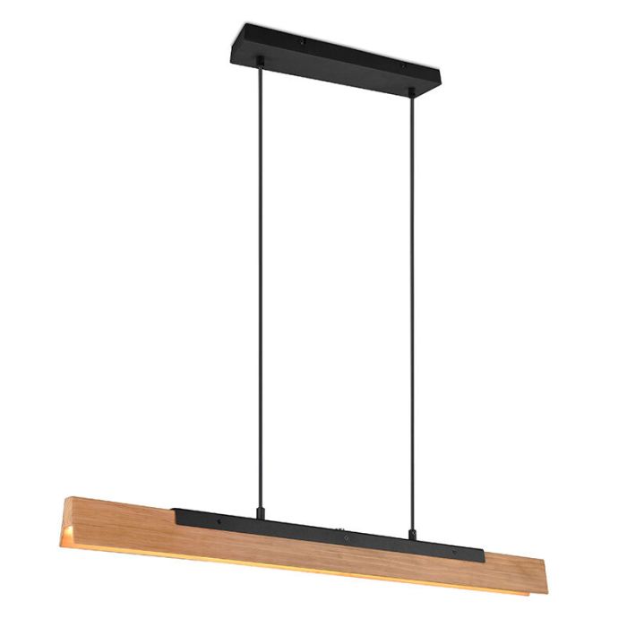 Trä fönsterlampa brun, Neville, 25W, 3000K LED, 3 stegs dimmer