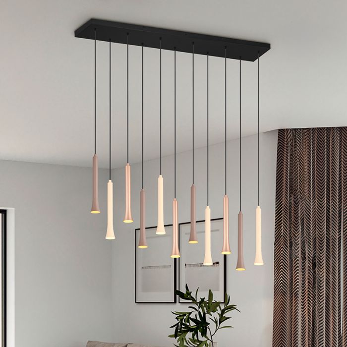 Svart fönsterlampa modern, Albartus, 3W, white switch LED, 3 stegs dimmer