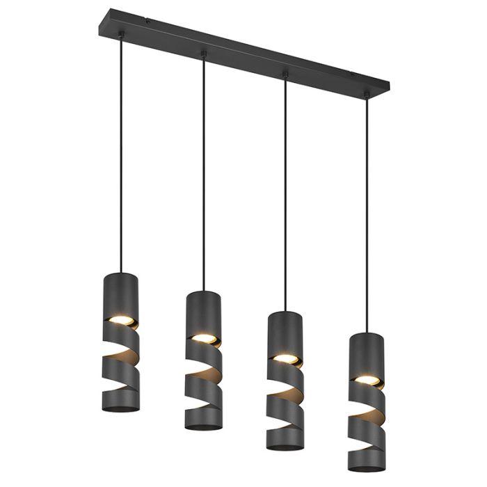 Svart fönsterlampa design, Marouan