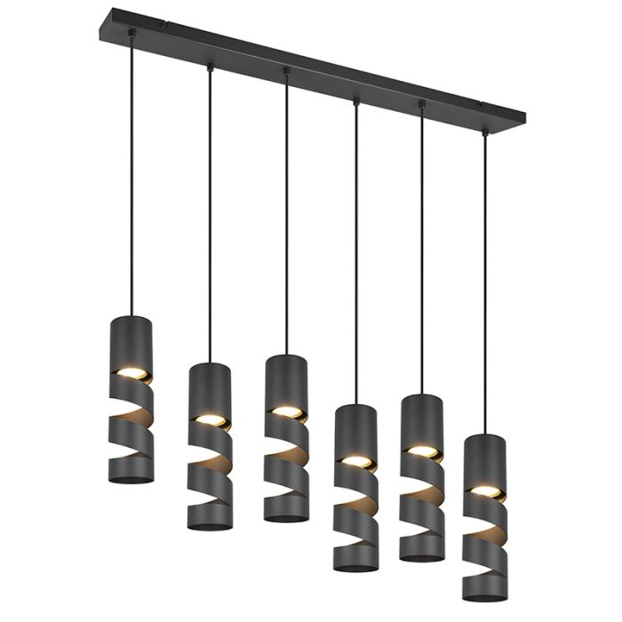 Svart fönsterlampa design, Marouan
