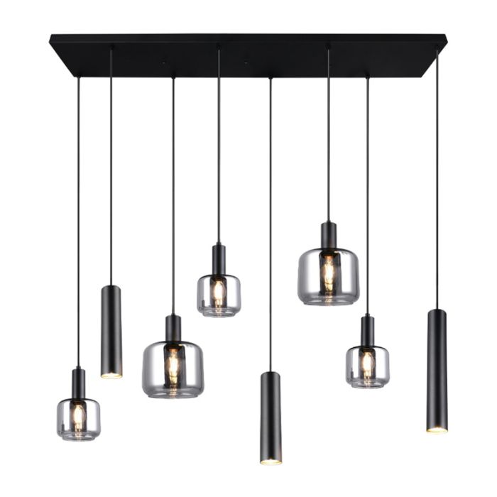 Svart fönsterlampa design, Lahcen