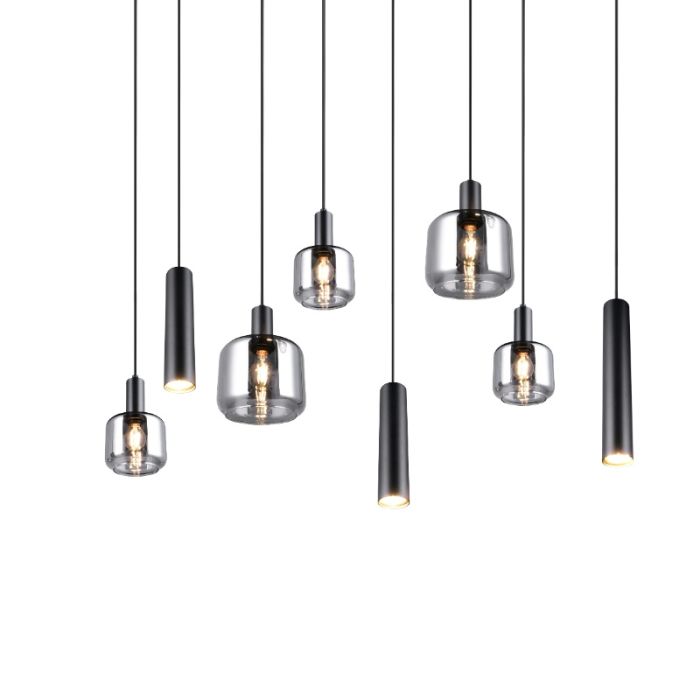 Svart fönsterlampa design, Lahcen