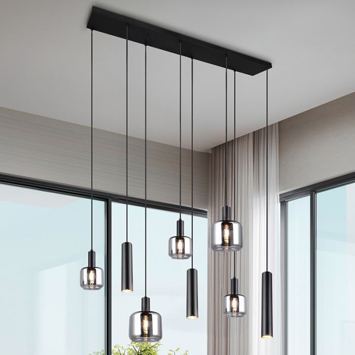 Svart fönsterlampa design, Lahcen