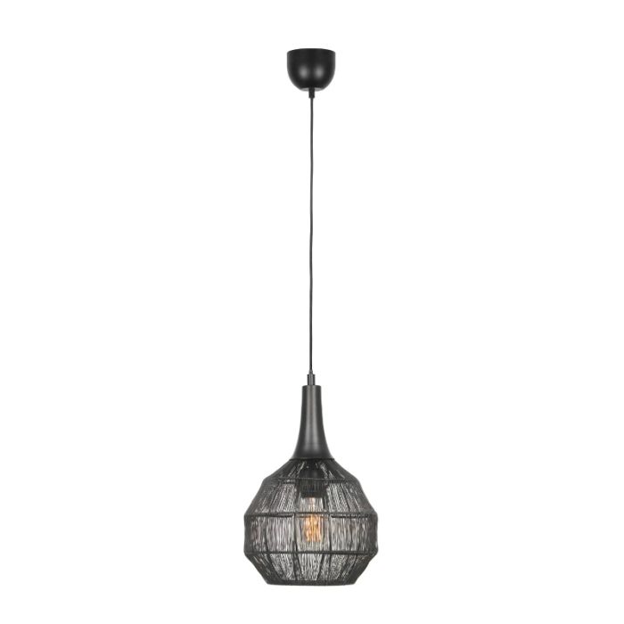 Svart fönsterlampa rustik, Rins