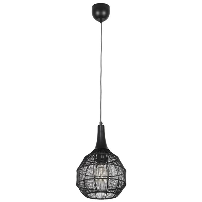 Svart fönsterlampa rustik, Rins