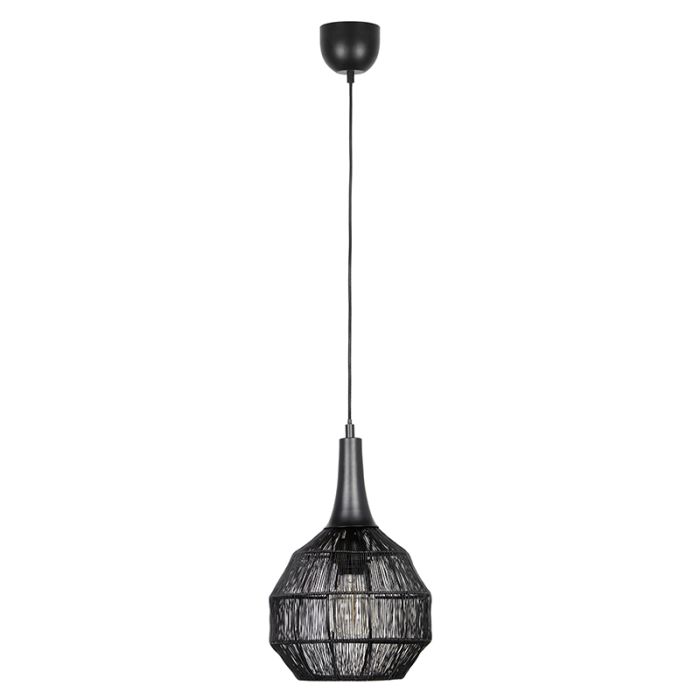 Svart fönsterlampa rustik, Rins