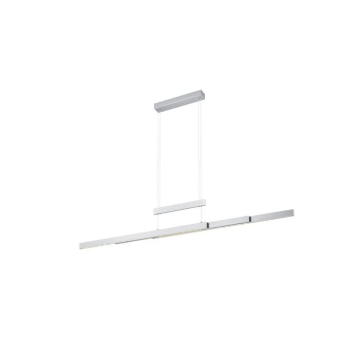 Nickel pendellampa matbord modern, Jessey, 42W, varm till kall vit justerbar LED, med beröringsdimmer
