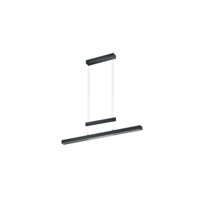 Svart fönsterlampa modern, Jessey, 42W, varm till kall vit justerbar LED, med beröringsdimmer