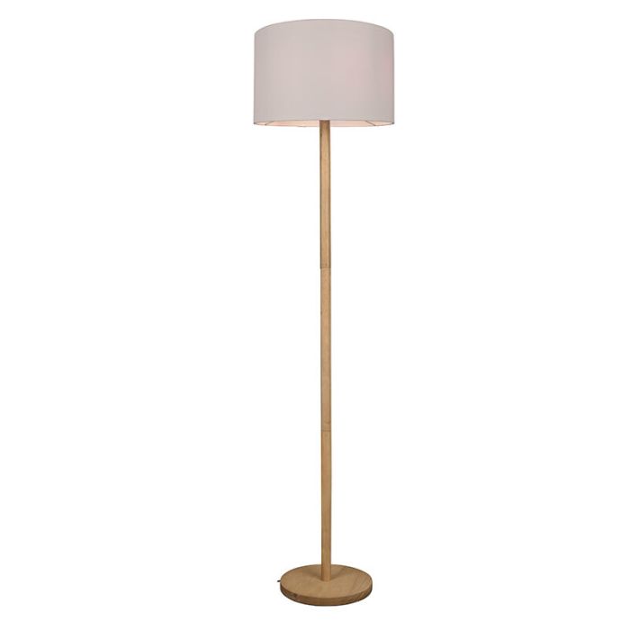 Modern golvlampa trä, Caya, med brytare