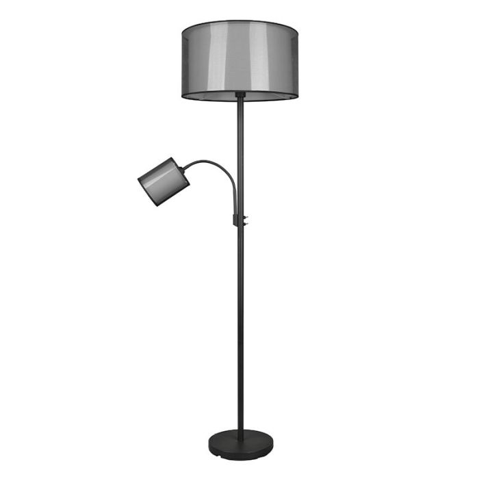 Antracit läslampa golv modern, Mirle